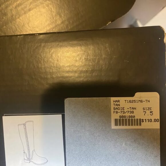 Knee High Harlow 'Sadie' Tan Brown Boots - Picture 5 of 6